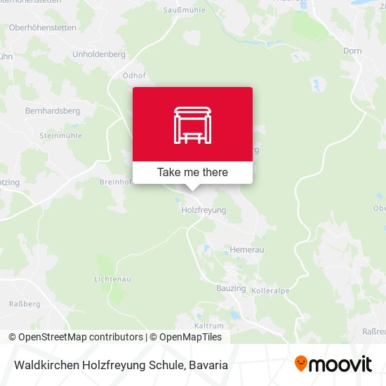 Waldkirchen Holzfreyung Schule map