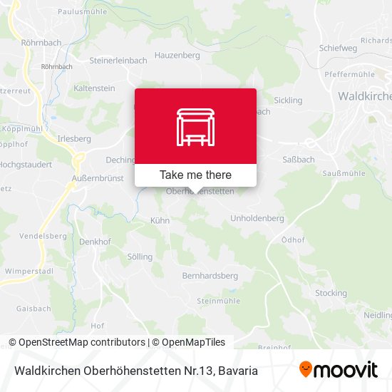 Waldkirchen Oberhöhenstetten Nr.13 map