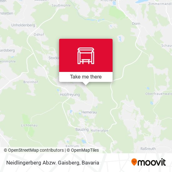 Neidlingerberg Abzw. Gaisberg map