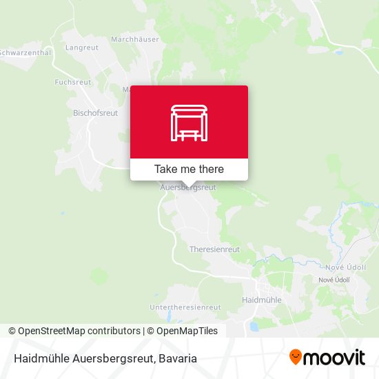 Haidmühle Auersbergsreut map