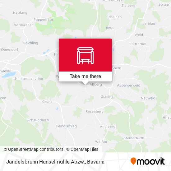 Jandelsbrunn Hanselmühle Abzw. map