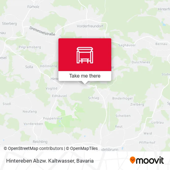 Карта Hintereben Abzw. Kaltwasser