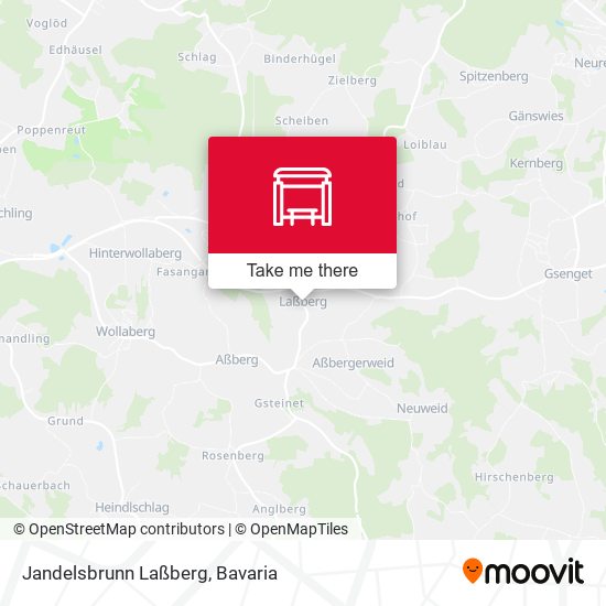 Jandelsbrunn Laßberg map