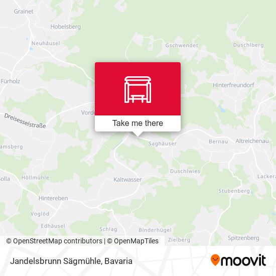 Jandelsbrunn Sägmühle map
