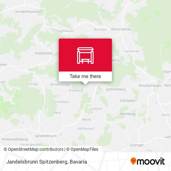 Jandelsbrunn Spitzenberg map