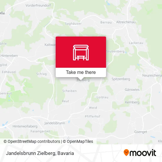 Карта Jandelsbrunn Zielberg