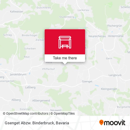 Gsenget Abzw. Binderbruck map