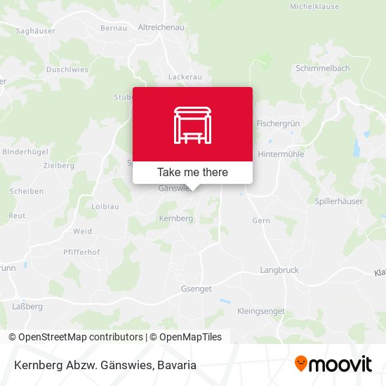 Kernberg Abzw. Gänswies map