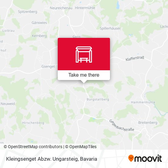 Kleingsenget Abzw. Ungarsteig map