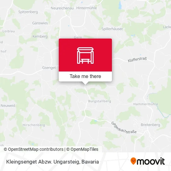 Карта Kleingsenget Abzw. Ungarsteig