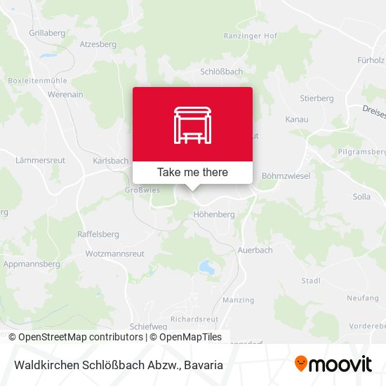 Waldkirchen Schlößbach Abzw. map
