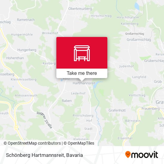 Schönberg Hartmannsreit map