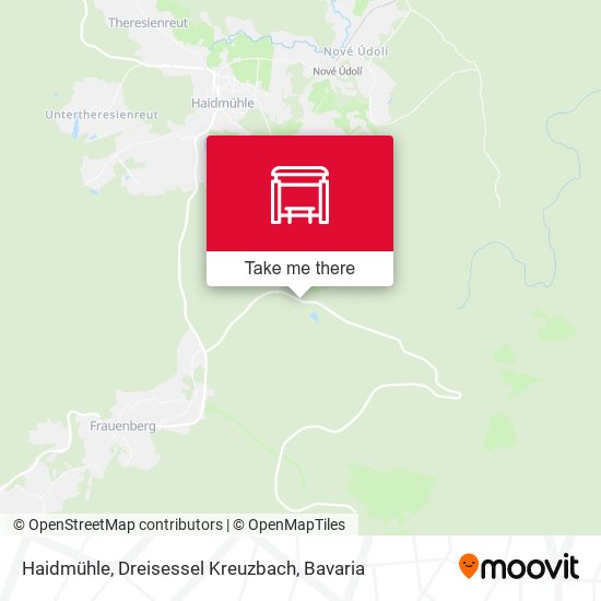 Haidmühle, Dreisessel Kreuzbach map