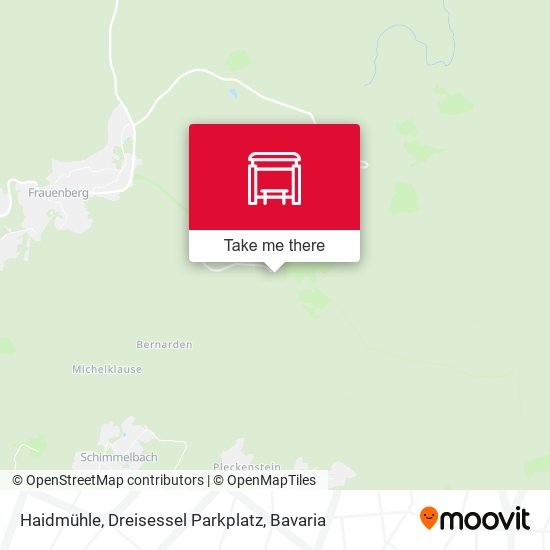 Haidmühle, Dreisessel Parkplatz map