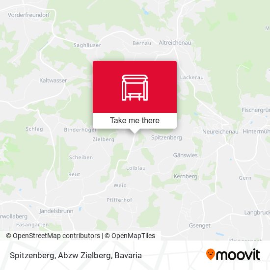 Spitzenberg, Abzw Zielberg map