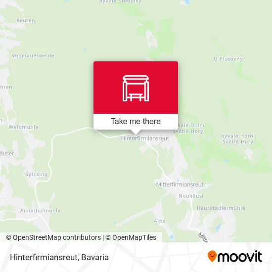 Карта Hinterfirmiansreut