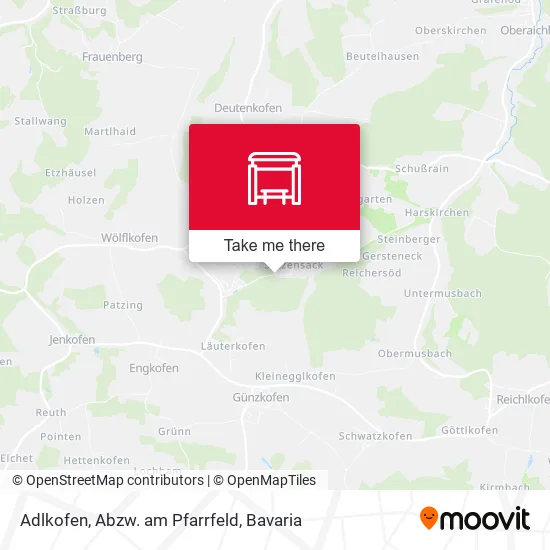 Карта Adlkofen, Abzw. am Pfarrfeld
