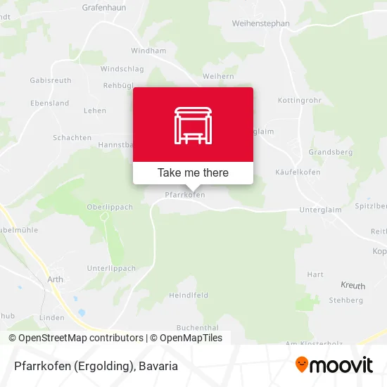 Карта Pfarrkofen (Ergolding)