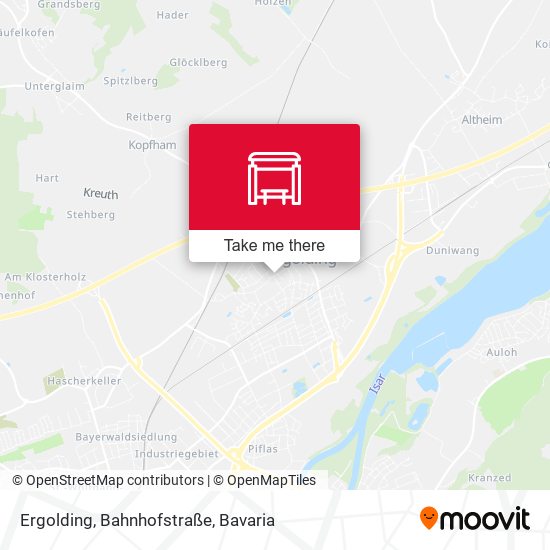 Ergolding, Bahnhofstraße map