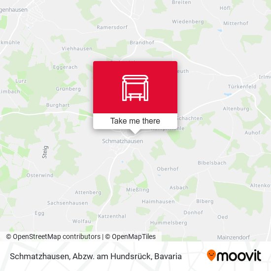 Schmatzhausen, Abzw. am Hundsrück map