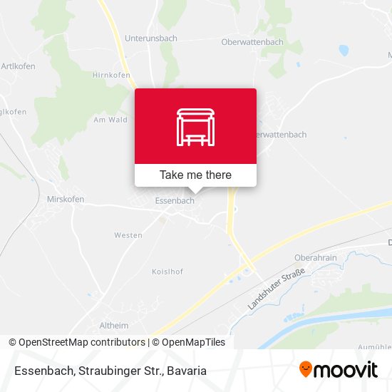 Essenbach, Straubinger Str. map