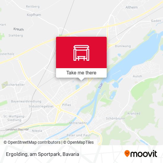 Карта Ergolding, am Sportpark