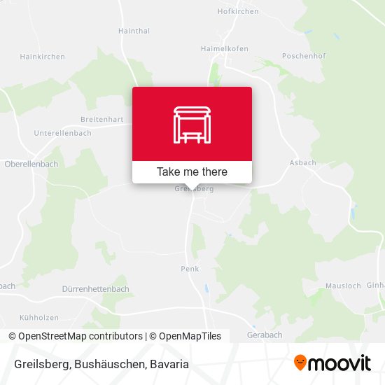 Greilsberg, Bushäuschen map