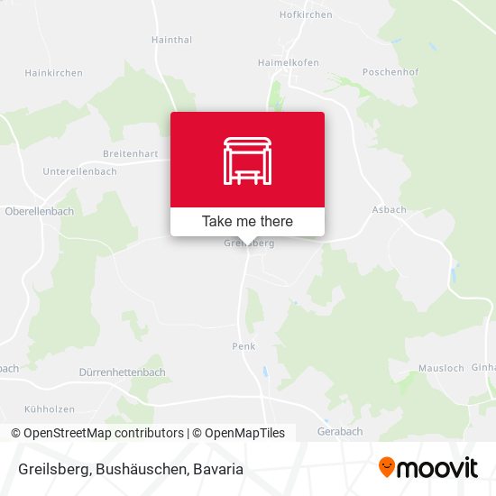 Карта Greilsberg, Bushäuschen