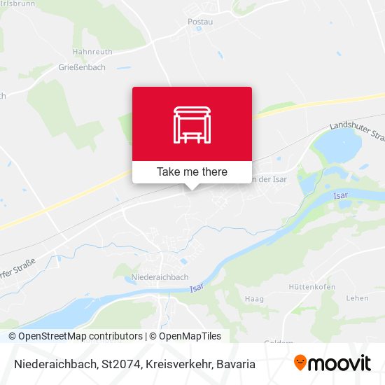 Niederaichbach, St2074, Kreisverkehr map