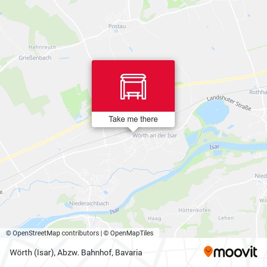 Wörth (Isar), Abzw. Bahnhof map