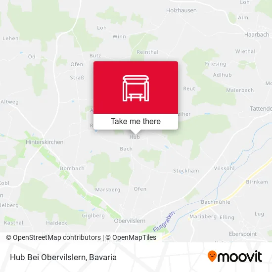 Карта Hub Bei Obervilslern