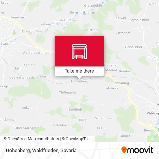 Карта Höhenberg, Waldfrieden