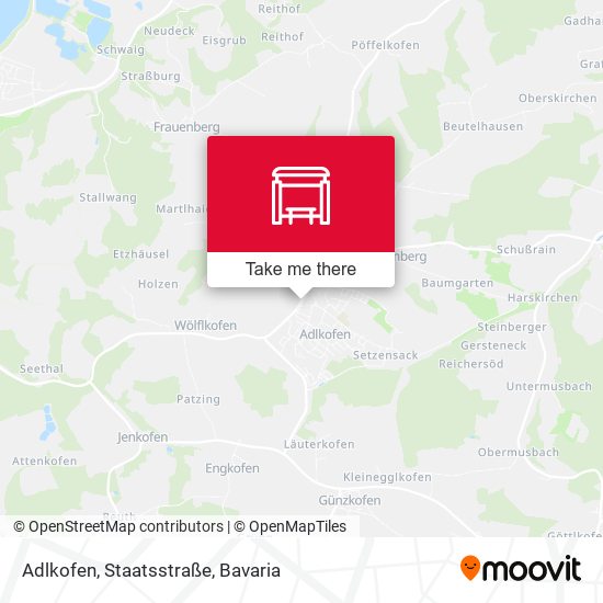 Adlkofen, Staatsstraße map