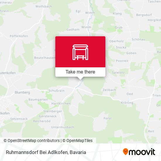 Ruhmannsdorf Bei Adlkofen map