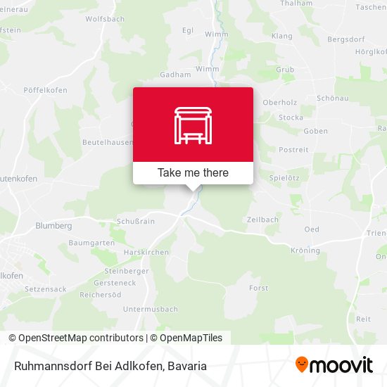 Ruhmannsdorf Bei Adlkofen map