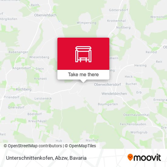 Unterschnittenkofen, Abzw map