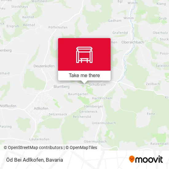 Карта Öd Bei Adlkofen