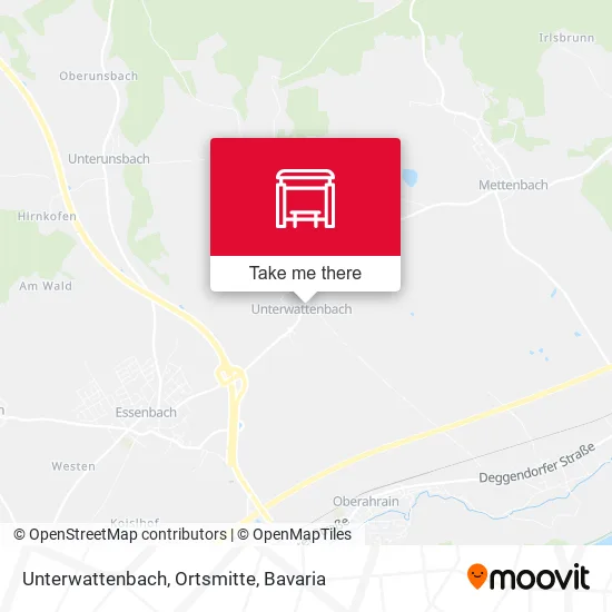 Карта Unterwattenbach, Ortsmitte