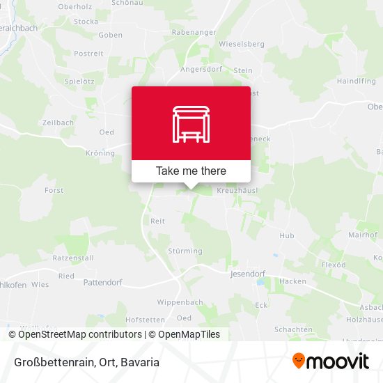 Großbettenrain, Ort map