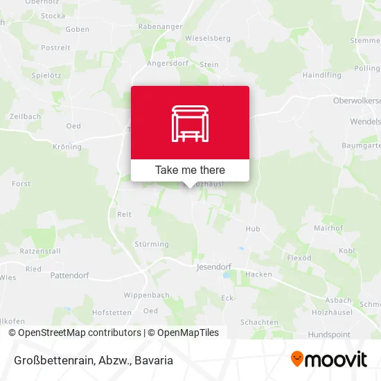 Карта Großbettenrain, Abzw.