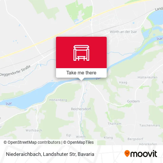 Карта Niederaichbach, Landshuter Str