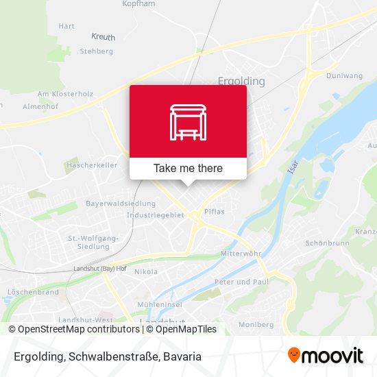 Ergolding, Schwalbenstraße map