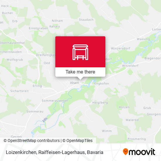 Loizenkirchen, Raiffeisen-Lagerhaus map