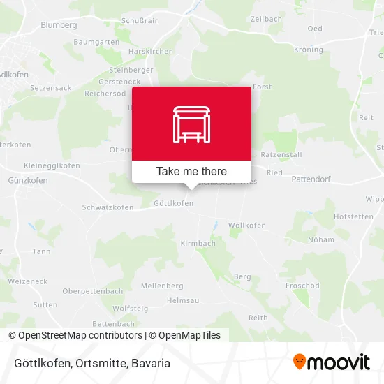 Карта Göttlkofen, Ortsmitte