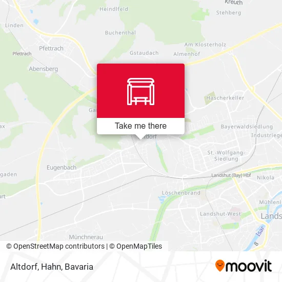 Карта Altdorf, Hahn