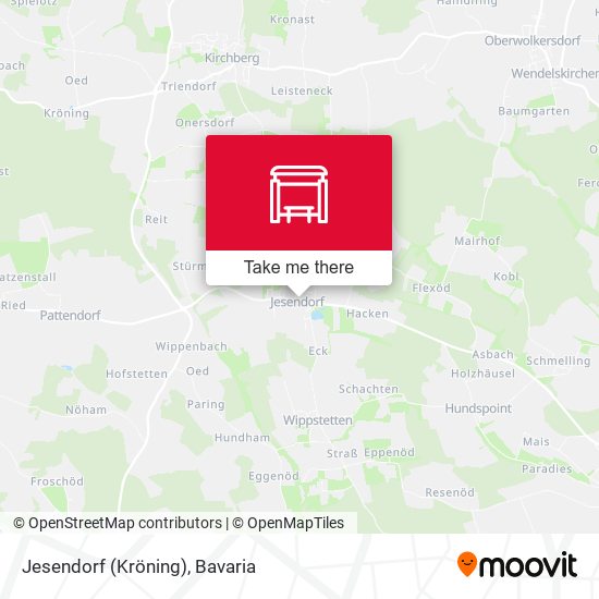 Jesendorf (Kröning) map