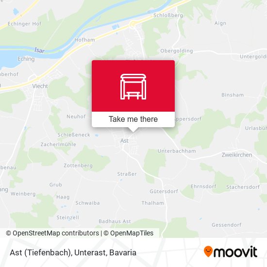 Ast (Tiefenbach), Unterast map