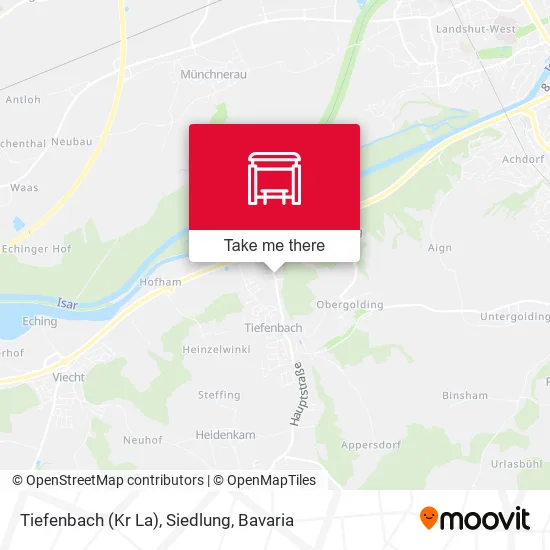 Карта Tiefenbach (Kr La), Siedlung