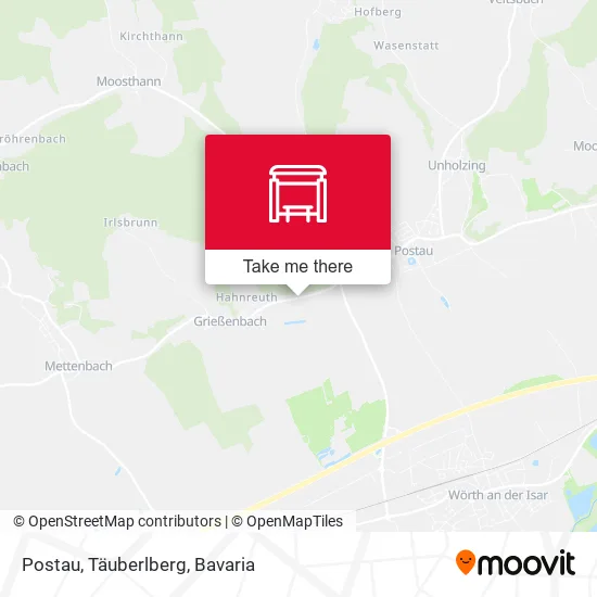 Карта Postau, Täuberlberg