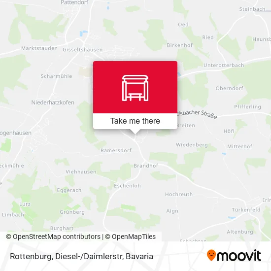 Карта Rottenburg, Diesel-/Daimlerstr